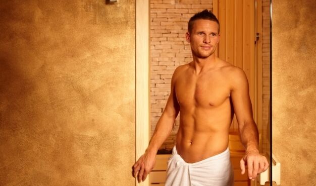 man in bathroom before penis enlargement